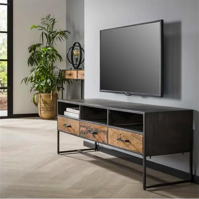 tv-meubel 3l blend industriele woonkamer