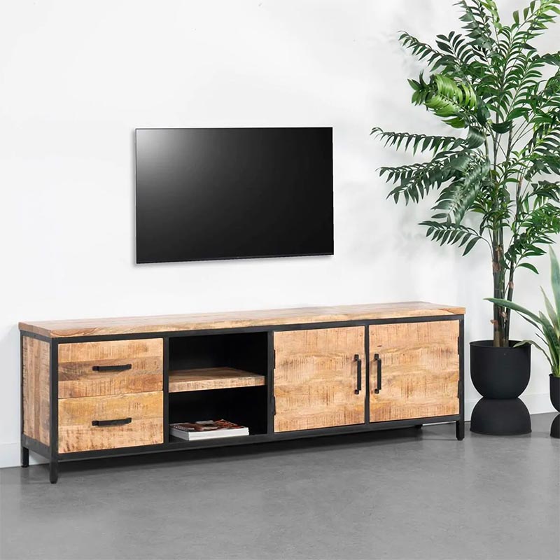 tv-meubel jakarte industriele woonkamer