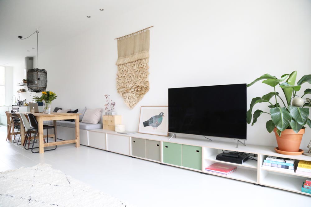 tv meubel vaste bank combinatie