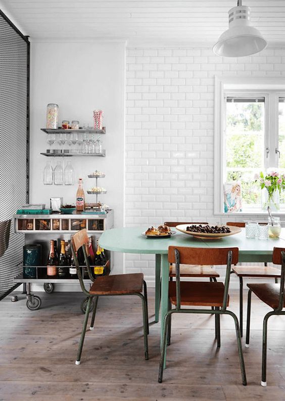 Vintage eetkamerstoelen