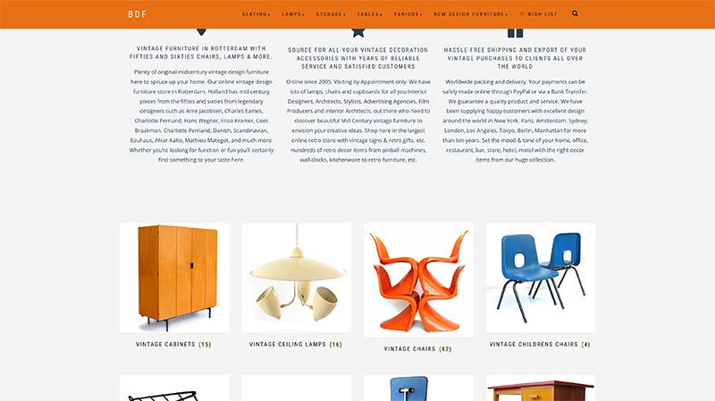 vintage meubels webshops bomdesignfurniture