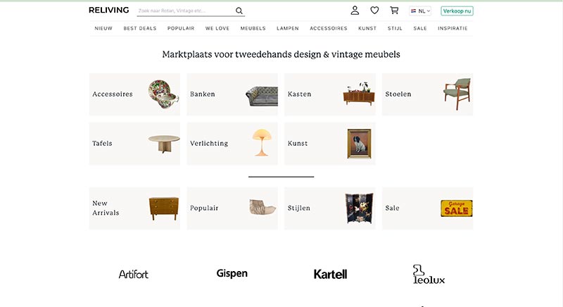 vintage meubels webshops reliving