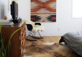 Vloerkleed aan de muur