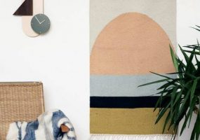 Vloerkleed aan de muur