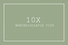 woningisolatie tips