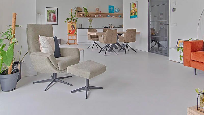 Woonbeton past ook mooi in een strak en modern interieur. Woonbeton past ook mooi in een strak en modern interieur.