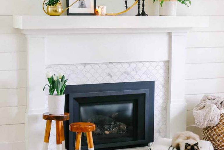 woonkamer ideeen schouw decoreren