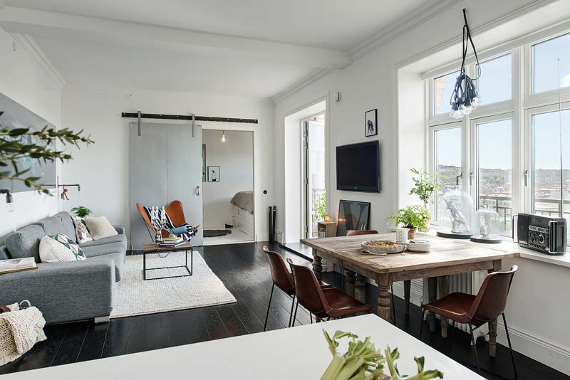 woonkamer ideeën - stoere schuifdeur