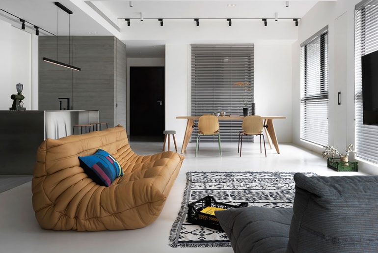 woonkamer ideeen  gietvoer met vloerkleed