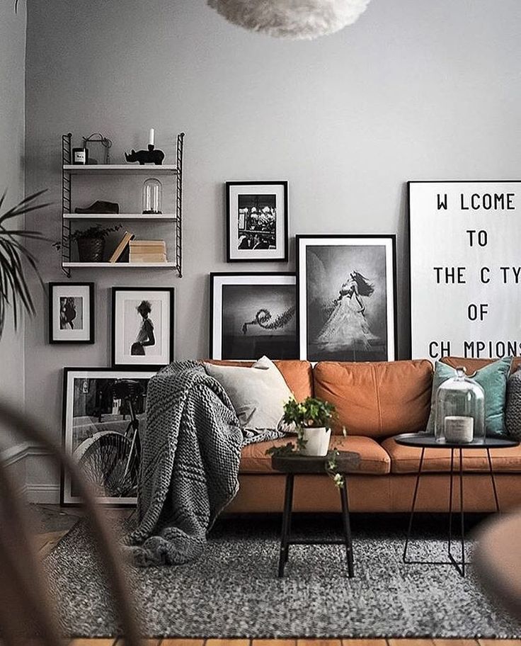 Zwart wit foto's aan de muur